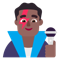 Man Singer- Medium-Dark Skin Tone emoji on Microsoft